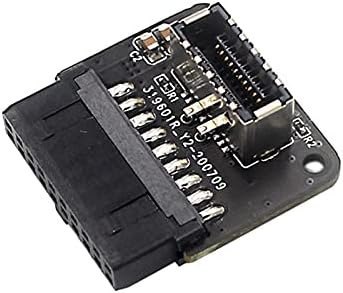 ADAPTER USB 3.0 19PIN/20PIN ZŁĄCZE WTYKOWE TYPE-E NA TYPE-C KĄTOWE ADAPTER USB 3.0 19PIN/20PIN ZŁĄCZE WTYKOWE TYPE-E NA TYPE-C KĄTOWE