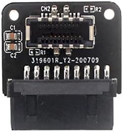 ADAPTER USB 3.0 19PIN/20PIN ZŁĄCZE WTYKOWE TYPE-E NA TYPE-C KĄTOWE ADAPTER USB 3.0 19PIN/20PIN ZŁĄCZE WTYKOWE TYPE-E NA TYPE-C KĄTOWE