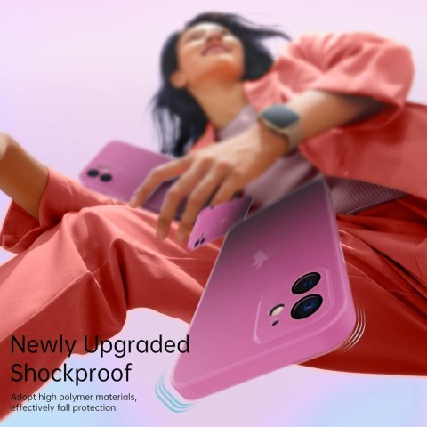 ETU POKORWIEC DO APPLE IPHONE 12 SOLIDNE RÓŻOWE CZARNE PLECKI OMBRE A2172 ETU POKORWIEC DO APPLE IPHONE 12 SOLIDNE RÓŻOWE CZARNE PLECKI OMBRE A2172