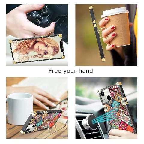 ETUI APPLE IPHONE 13/14 CASE SILIKONOWY MAROKAŃSKIE WZORY MANDALE +RING ETUI APPLE IPHONE 13/14 CASE SILIKONOWY MAROKAŃSKIE WZORY MANDALE +RING