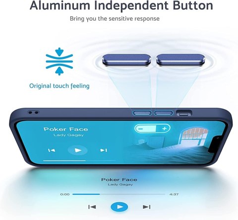 ETUI APPLE IPHONE 14 PRO MAX GRANATOWE PÓŁPRZEZROCZYSTE PLECKI +MAGSAFE ETUI APPLE IPHONE 14 PRO MAX GRANATOWE PÓŁPRZEZROCZYSTE PLECKI +MAGSAFE