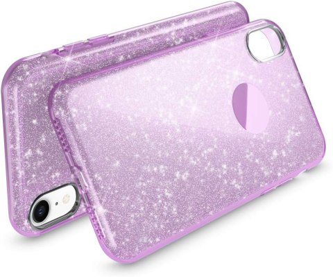 ETUI APPLE IPHONE XR 6.06" CASE SILIKONOWY FIOLETOWY BROKATOWY GLITTER ETUI APPLE IPHONE XR 6.06" CASE SILIKONOWY FIOLETOWY BROKATOWY GLITTER