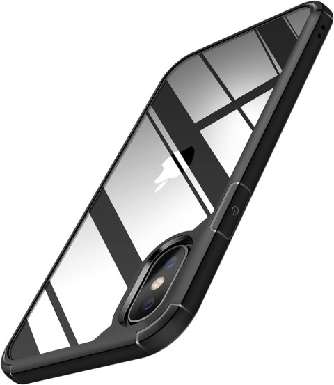 ETUI APPLE IPHONE XS/X PRZEZROCZYSTE PLECKI CZARNA RAMKA +SZKŁO HARTOWANE ETUI APPLE IPHONE XS/X PRZEZROCZYSTE PLECKI CZARNA RAMKA +SZKŁO HARTOWANE