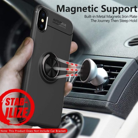 ETUI DO APPLE IPHONE X/XS CASE CZARNE SOLIDNE WYTRZYMAŁE PLECKI +RING ETUI DO APPLE IPHONE X/XS CASE CZARNE SOLIDNE WYTRZYMAŁE PLECKI +RING