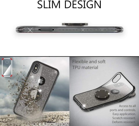 ETUI POKROWIEC APPLE IPHONE X/XS CASE SILIKONOWE CZARNE BŁYSZCZĄCE PLECKI ETUI POKROWIEC APPLE IPHONE X/XS CASE SILIKONOWE CZARNE BŁYSZCZĄCE PLECKI