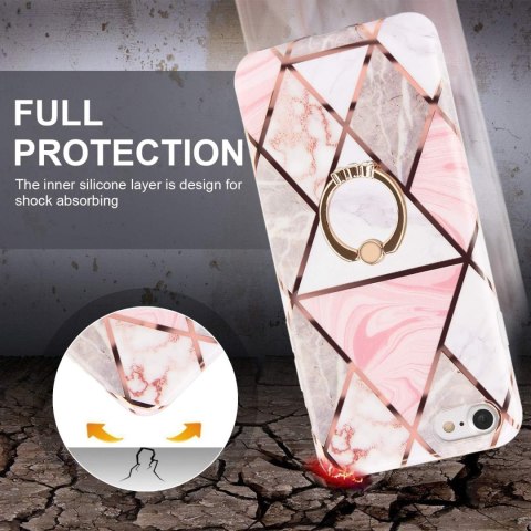 ETUI POKROWIEC DO IPHONE SE 2020 / IPHONE 7/8 KOLOROWE RÓŻOWE PLECKI +RING ETUI POKROWIEC DO IPHONE SE 2020 / IPHONE 7/8 KOLOROWE RÓŻOWE PLECKI +RING