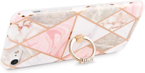 ETUI POKROWIEC DO IPHONE SE 2020 / IPHONE 7/8 KOLOROWE RÓŻOWE PLECKI +RING ETUI POKROWIEC DO IPHONE SE 2020 / IPHONE 7/8 KOLOROWE RÓŻOWE PLECKI +RING