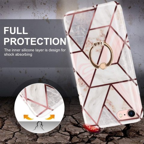 ETUI POKROWIEC DO IPHONE SE 2020 / IPHONE 7/8 KOLOROWE RÓŻOWE PLECKI +RING ETUI POKROWIEC DO IPHONE SE 2020 / IPHONE 7/8 KOLOROWE RÓŻOWE PLECKI +RING