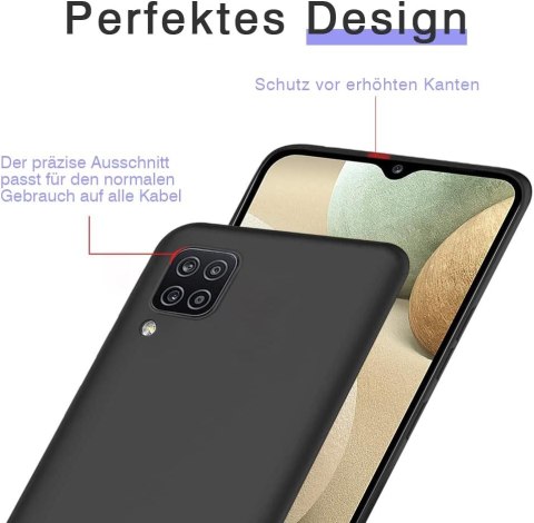 ETUI POKROWIEC DO SAMSUNG GALAXY A12 5G CZARNE SILIKONOWE ELASTYCZNE ETUI POKROWIEC DO SAMSUNG GALAXY A12 5G CZARNE SILIKONOWE ELASTYCZNE