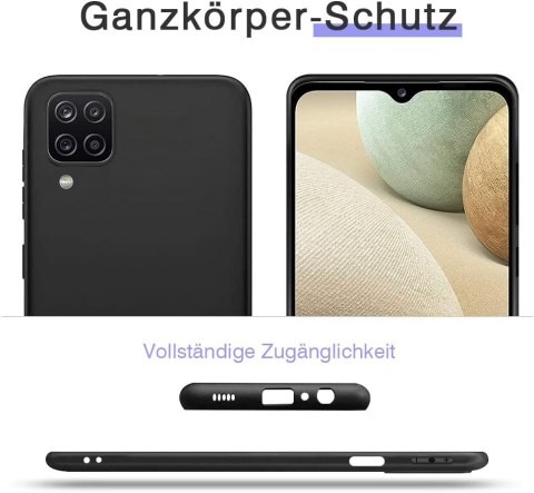 ETUI POKROWIEC DO SAMSUNG GALAXY A12 5G CZARNE SILIKONOWE ELASTYCZNE ETUI POKROWIEC DO SAMSUNG GALAXY A12 5G CZARNE SILIKONOWE ELASTYCZNE