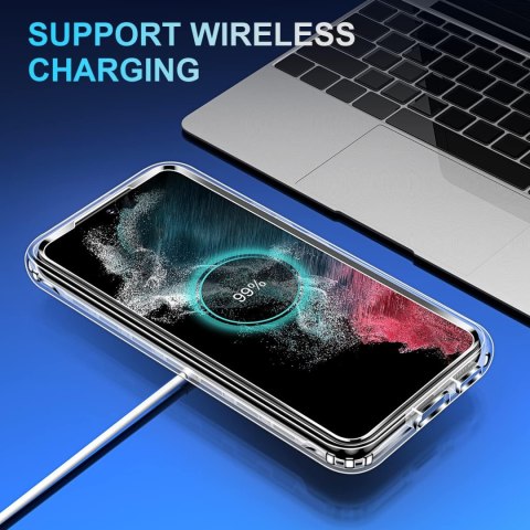 ETUI POKROWIEC DO SAMSUNG GALAXY S22+ BEZBARWNE SOLIDNE WYTRZYMAŁE PLECKI ETUI POKROWIEC DO SAMSUNG GALAXY S22+ BEZBARWNE SOLIDNE WYTRZYMAŁE PLECKI