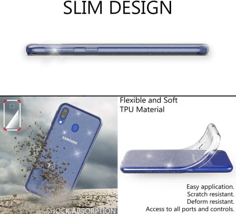 ETUI POKROWIEC SAMSUNG GALAXY M20 SILIKONOWE BŁYSZCZĄCE BEZBARWNE PLECKI ETUI POKROWIEC SAMSUNG GALAXY M20 SILIKONOWE BŁYSZCZĄCE BEZBARWNE PLECKI
