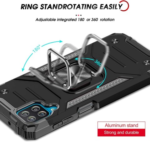 ETUI SAMSUNG GALAXY A12/M12 CZARNA PANCERNA OBUDOWA BUMPER +SZKŁO HARTOWANE ETUI SAMSUNG GALAXY A12/M12 CZARNA PANCERNA OBUDOWA BUMPER +SZKŁO HARTOWANE