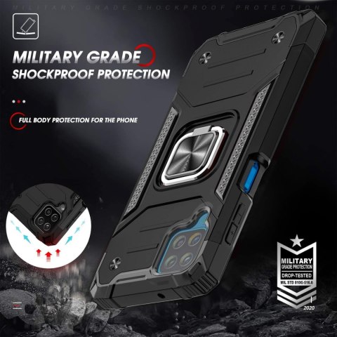 ETUI SAMSUNG GALAXY A12/M12 CZARNA PANCERNA OBUDOWA BUMPER +SZKŁO HARTOWANE ETUI SAMSUNG GALAXY A12/M12 CZARNA PANCERNA OBUDOWA BUMPER +SZKŁO HARTOWANE