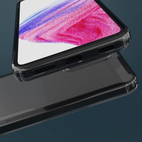 ETUI SAMSUNG GALAXY A53 5G CASE SILIKONOWY CIEMNA RAMKA PRZEZROCZYSTE PLECKI ETUI SAMSUNG GALAXY A53 5G CASE SILIKONOWY CIEMNA RAMKA PRZEZROCZYSTE PLECKI