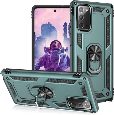 ETUI SAMSUNG GALAXY NOTE 20 5G ZIELONY CASE PIERŚCIEŃ SM-N981F SM-N981B ETUI SAMSUNG GALAXY NOTE 20 5G ZIELONY CASE PIERŚCIEŃ SM-N981F SM-N981B