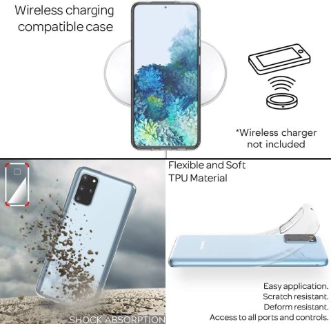 ETUI SAMSUNG GALAXY S20+ POKROWIEC SOLIDNE WYTRZYMAŁE PRZEZROCZYSTE PLECKI ETUI SAMSUNG GALAXY S20+ POKROWIEC SOLIDNE WYTRZYMAŁE PRZEZROCZYSTE PLECKI
