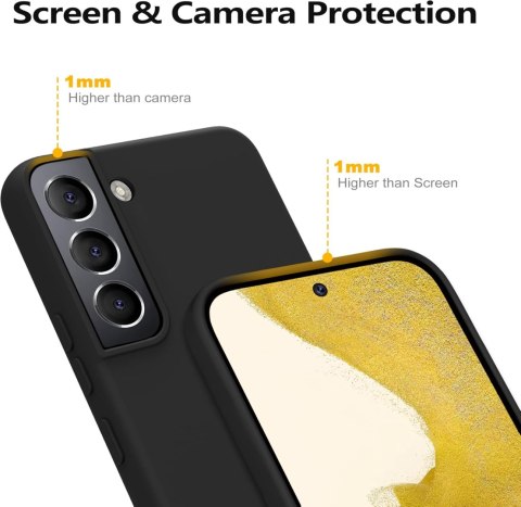 ETUI SAMSUNG GALAXY S22+ 5G CZARNE SILIKONOWE BEZ ODCISKÓW PALCÓW ETUI SAMSUNG GALAXY S22+ 5G CZARNE SILIKONOWE BEZ ODCISKÓW PALCÓW