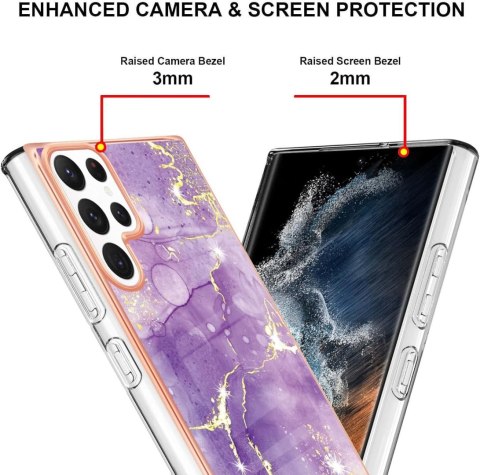 ETUI SAMSUNG GALAXY S22 ULTRA TWARDY CASE PLECKI MARMUREK FIOLET ETUI SAMSUNG GALAXY S22 ULTRA TWARDY CASE PLECKI MARMUREK FIOLET