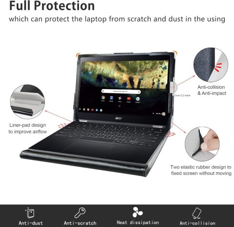 ETUI ZAMYKANE Z KLAPKĄ ACER CHROMEBOOK SPIN 511/311 11.6" CASE CZARNY ETUI ZAMYKANE Z KLAPKĄ ACER CHROMEBOOK SPIN 511/311 11.6" CASE CZARNY