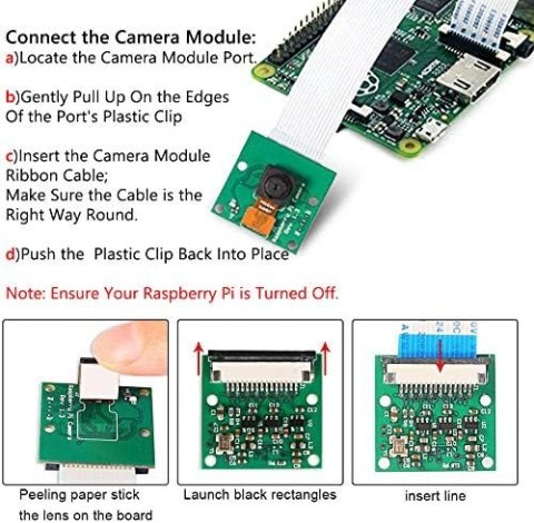 KAMERA INTERNETOWA DO RASPBERRY PI 4/3B+ 5MP 1080P OV5647 KAMERA INTERNETOWA DO RASPBERRY PI 4/3B+ 5MP 1080P OV5647