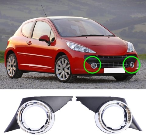 OSŁONA REFLEKTORA PRZECIWMGIELNEGO PRZEDNI LEWY CHROM 207 Sport 2006-2009 OSŁONA REFLEKTORA PRZECIWMGIELNEGO PRZEDNI LEWY CHROM 207 Sport 2006-2009