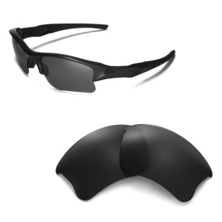 SZKŁA WYMIENNE DO OKULARÓW OAKLEY FLAK JACKET XLJ POLARYZACYJNE CZARNE 2szt