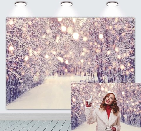 TŁO DO ZDJĘĆ 210x150CM ŚNIEG ZIMA LAS ŚWIĘTA DRZEWA TŁO DO ZDJĘĆ 210x150CM ŚNIEG ZIMA LAS ŚWIĘTA DRZEWA