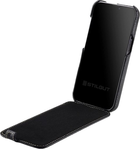 ZAMYKANE ETUI DO APPLE IPHONE 13 PRO 6.10" EKO SKÓRA CZARNA OBUDOWA ZAMYKANE ETUI DO APPLE IPHONE 13 PRO 6.10" EKO SKÓRA CZARNA OBUDOWA