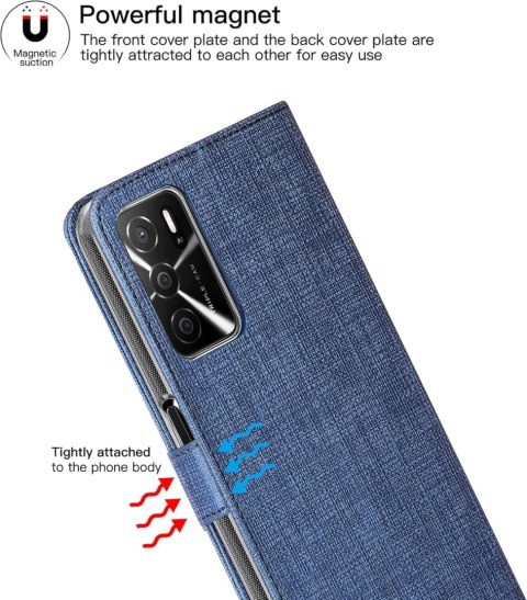 ZAMYKANE ETUI OPPO A16 2021 NIEBIESKI CASE Z KLAPKĄ ZAPIĘCIE MAGNETYCZNE ZAMYKANE ETUI OPPO A16 2021 NIEBIESKI CASE Z KLAPKĄ ZAPIĘCIE MAGNETYCZNE