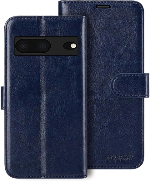 ZESTAW ETUI Z KLAPKĄ GOOGLE PIXEL 7 GRANATOWE Z EKOSKÓRY +1x FOLIA OCHRONNA ZESTAW ETUI Z KLAPKĄ GOOGLE PIXEL 7 GRANATOWE Z EKOSKÓRY +1x FOLIA OCHRONNA