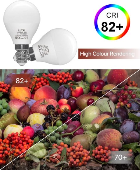 6x ŻARÓWKA LED E14 G45 5W CIEPŁA BIEL 3000K 450lm 6x ŻARÓWKA LED E14 G45 5W CIEPŁA BIEL 3000K 450lm