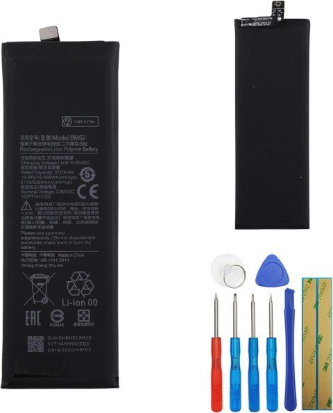 BATERIA ZAMIENNA BM52 XIAOMI NOTE 10, NOTE 10 PRO NARZĘDZIA BATERIA ZAMIENNA BM52 XIAOMI NOTE 10, NOTE 10 PRO NARZĘDZIA