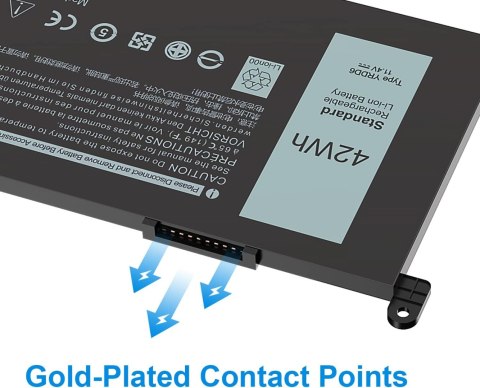 BATERIA ZAMIENNA DELL INSPIRON 5482 5485 5488 5491 3310 3493 11,4V 42Wh BATERIA ZAMIENNA DELL INSPIRON 5482 5485 5488 5491 3310 3493 11,4V 42Wh