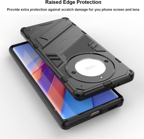 CZARNE ETUI DO HONOR MAGIC 5 LITE TWARDY CASE WYTRZYMAŁY Z NÓŻKĄ CZARNE ETUI DO HONOR MAGIC 5 LITE TWARDY CASE WYTRZYMAŁY Z NÓŻKĄ