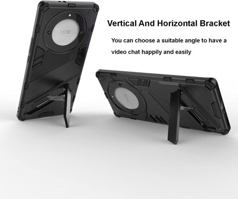 CZARNE ETUI DO HONOR MAGIC 5 LITE TWARDY CASE WYTRZYMAŁY Z NÓŻKĄ CZARNE ETUI DO HONOR MAGIC 5 LITE TWARDY CASE WYTRZYMAŁY Z NÓŻKĄ