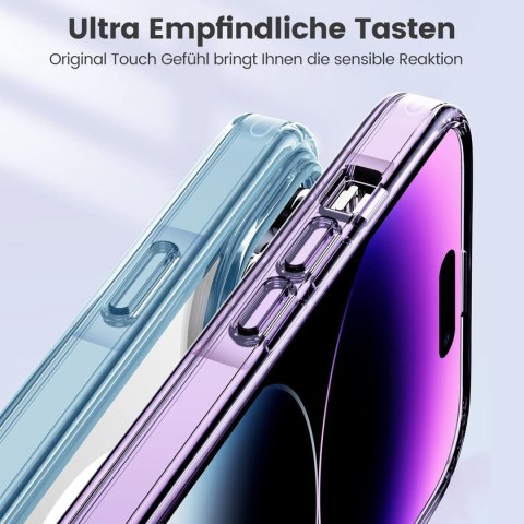 ETUI APPLE IPHONE 14 PRO 6.1" SILIKON NIEBIESKA RAMKA PRZEZROCZYSTE PLECKI ETUI APPLE IPHONE 14 PRO 6.1" SILIKON NIEBIESKA RAMKA PRZEZROCZYSTE PLECKI
