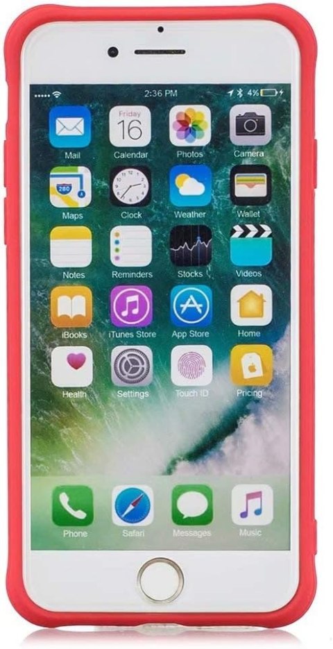 ETUI APPLE IPHONE 7/IPHONE 8 CASE SILIKONOWY CZERWONY MATOWY ULTRA CIENKI ETUI APPLE IPHONE 7/IPHONE 8 CASE SILIKONOWY CZERWONY MATOWY ULTRA CIENKI