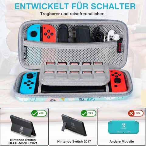ETUI FUTERAŁ NA NINTENDO SWITCH OLED 2021/SWITCH 2017 NIEBIESKIE ETUI FUTERAŁ NA NINTENDO SWITCH OLED 2021/SWITCH 2017 NIEBIESKIE