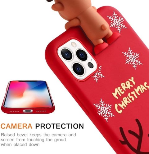 ETUI PLECKI APPLE IPHONE 12 PRO MAX CZERWONY ŚWIĄTECZNY WZÓR Z RENIFEREM ETUI PLECKI APPLE IPHONE 12 PRO MAX CZERWONY ŚWIĄTECZNY WZÓR Z RENIFEREM