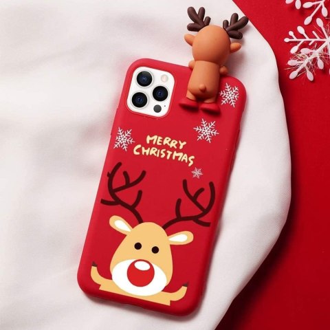 ETUI PLECKI APPLE IPHONE 13 PRO MAX CZERWONY ŚWIĄTECZNY WZÓR Z RENIFEREM ETUI PLECKI APPLE IPHONE 13 PRO MAX CZERWONY ŚWIĄTECZNY WZÓR Z RENIFEREM