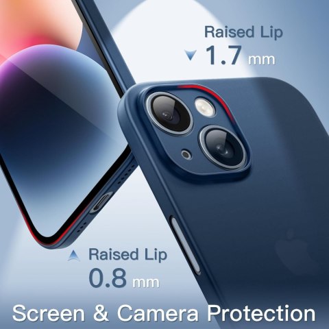 ETUI POKROWIEC DO APPLE IPHONE 14 SOLIDNE WYTRZYMAŁE NIEBIESKIE PLECKI CASE ETUI POKROWIEC DO APPLE IPHONE 14 SOLIDNE WYTRZYMAŁE NIEBIESKIE PLECKI CASE