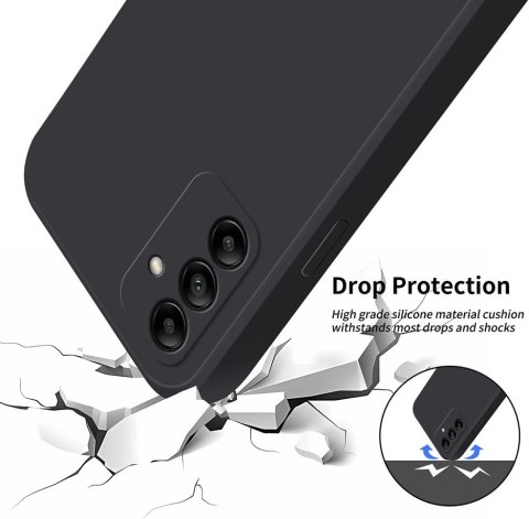 ETUI POKROWIEC DO SAMSUNG GALAXY A14 5G CZARNE MATOW SILIKONOWE PLECKI ETUI POKROWIEC DO SAMSUNG GALAXY A14 5G CZARNE MATOW SILIKONOWE PLECKI