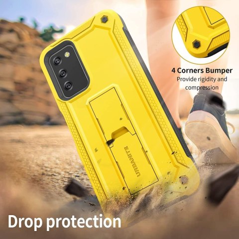 ETUI POKROWIEC SAMSUNG GALAXY A03S 5G CASE ŻÓŁTE SOLIDNE PLECKI Z PODSTAWKĄ ETUI POKROWIEC SAMSUNG GALAXY A03S 5G CASE ŻÓŁTE SOLIDNE PLECKI Z PODSTAWKĄ