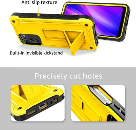 ETUI POKROWIEC SAMSUNG GALAXY A03S 5G CASE ŻÓŁTE SOLIDNE PLECKI Z PODSTAWKĄ ETUI POKROWIEC SAMSUNG GALAXY A03S 5G CASE ŻÓŁTE SOLIDNE PLECKI Z PODSTAWKĄ