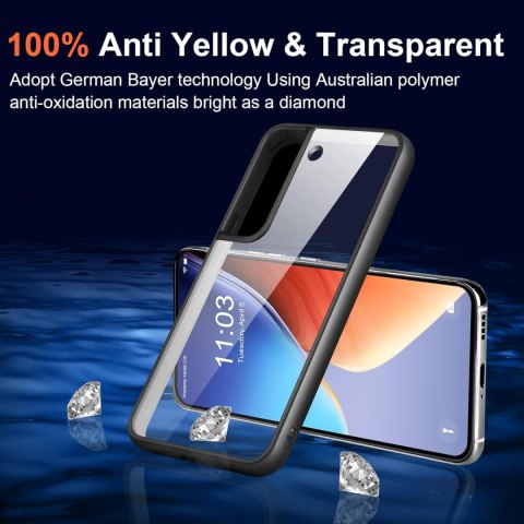 ETUI SAMSUNG GALAXY S22 5G CZARNA RAMKA PRZEZROCZYSTE PLECKI SM-S901 ETUI SAMSUNG GALAXY S22 5G CZARNA RAMKA PRZEZROCZYSTE PLECKI SM-S901