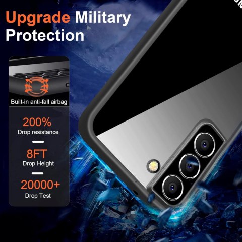 ETUI SAMSUNG GALAXY S22 5G CZARNA RAMKA PRZEZROCZYSTE PLECKI SM-S901 ETUI SAMSUNG GALAXY S22 5G CZARNA RAMKA PRZEZROCZYSTE PLECKI SM-S901