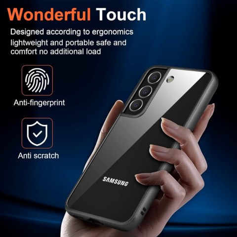 ETUI SAMSUNG GALAXY S22 5G CZARNA RAMKA PRZEZROCZYSTE PLECKI SM-S901 ETUI SAMSUNG GALAXY S22 5G CZARNA RAMKA PRZEZROCZYSTE PLECKI SM-S901