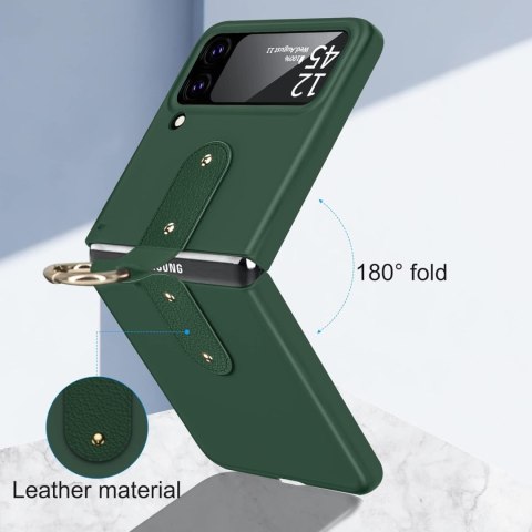 ETUI SKŁADANE SAMSUNG GALAXY Z FLIP 4 ZIELONE Z UCHWYTEM ETUI SKŁADANE SAMSUNG GALAXY Z FLIP 4 ZIELONE Z UCHWYTEM