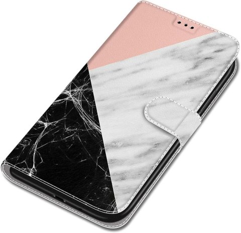 ETUI Z KLAPKĄ DO XIAOMI REDMI NOTE 11T/POCO M4 PRO 5G MARMUR BIAŁY CZARNY ETUI Z KLAPKĄ DO XIAOMI REDMI NOTE 11T/POCO M4 PRO 5G MARMUR BIAŁY CZARNY